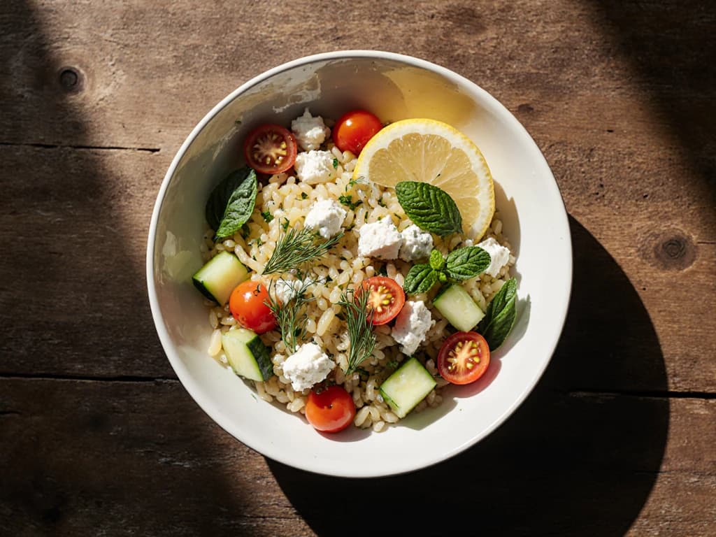 Lemon Herb Orzo Salad
