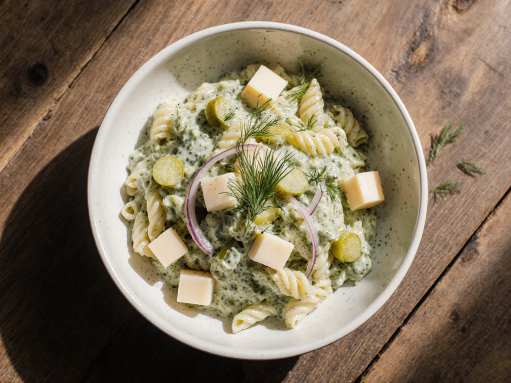Dill Pickle Pasta Salad
