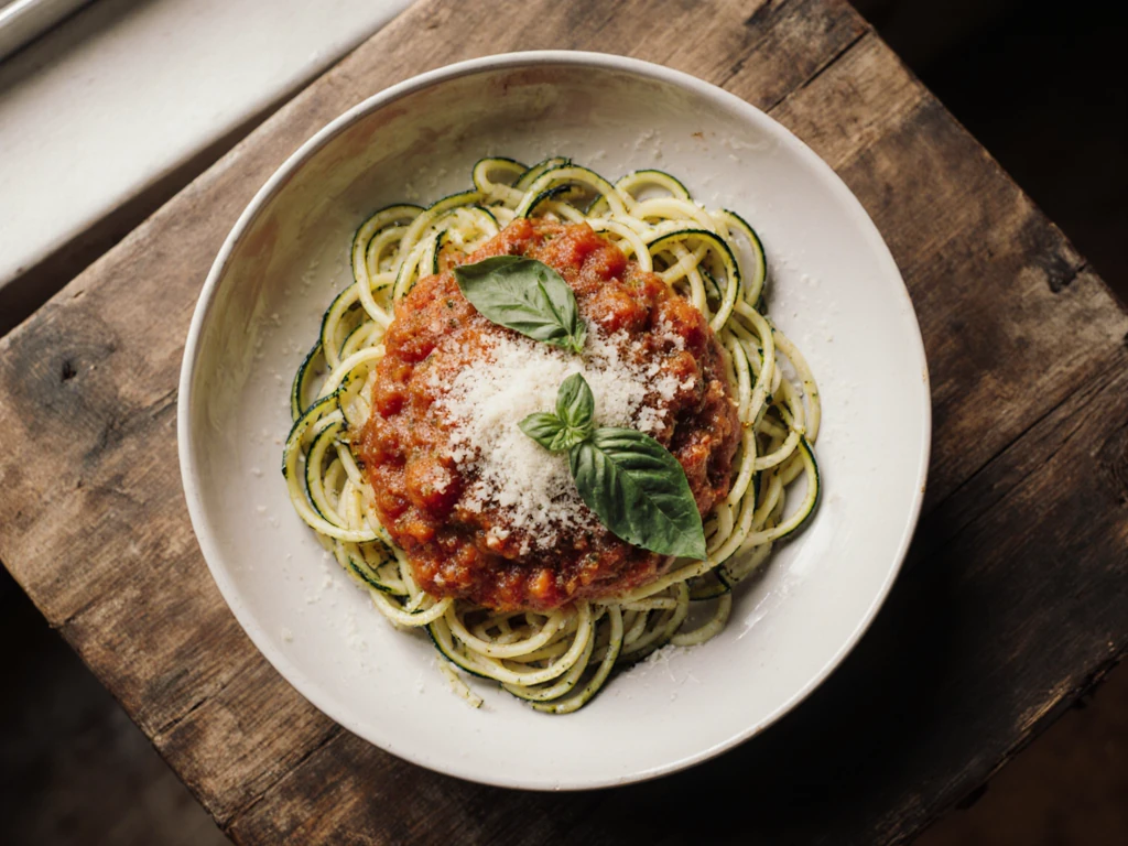 Zucchini Noodles with Marinara Sauce
