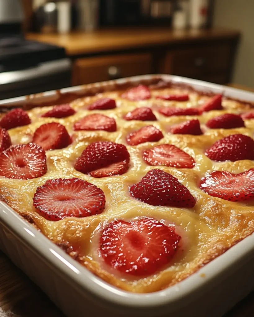 Strawberry Cheesecake Dump Cake