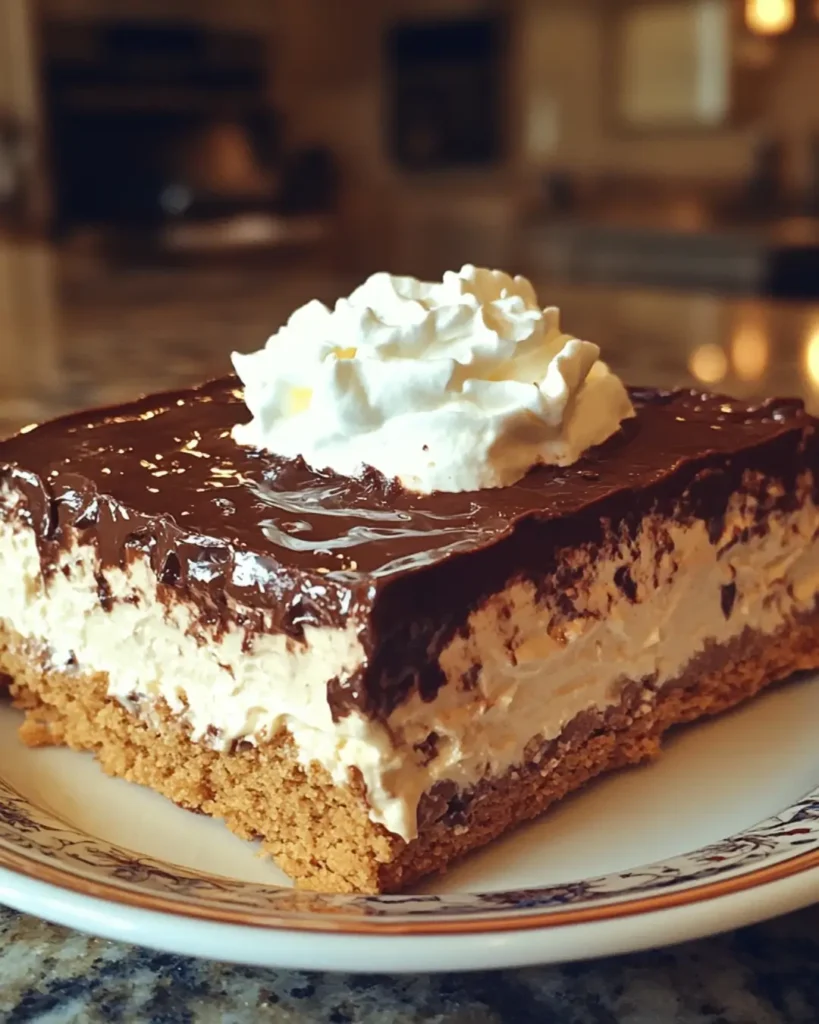 No-Bake Chocolate Eclair Cake