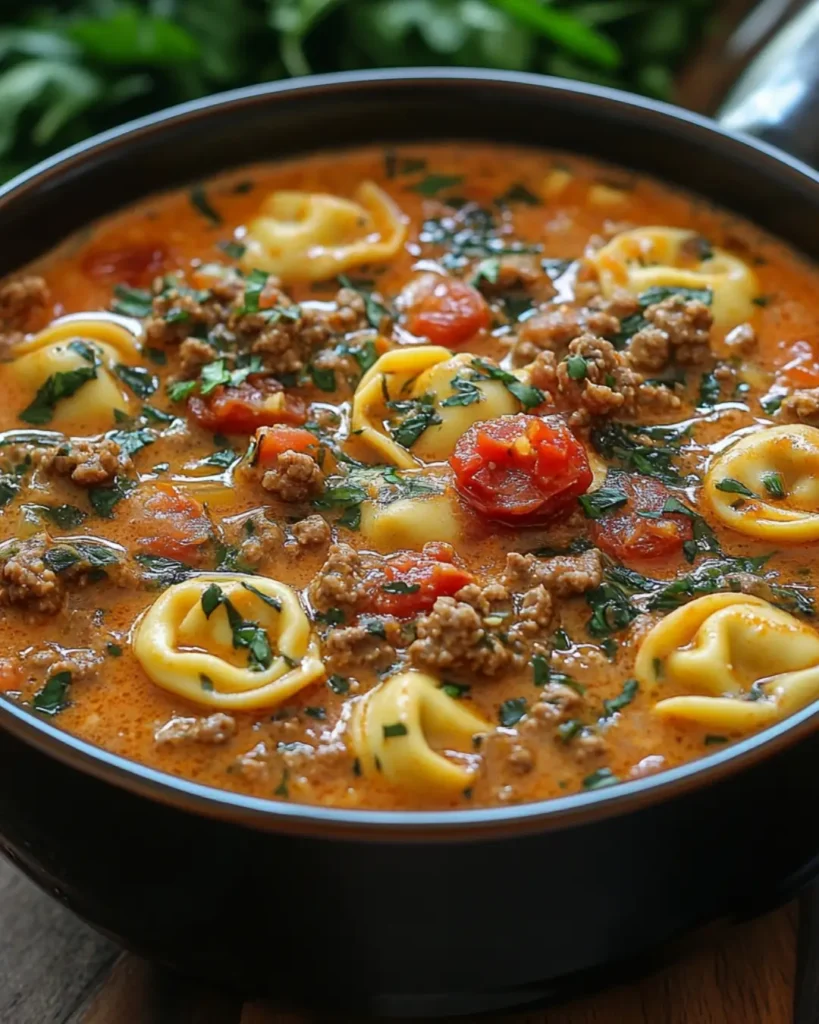 Tortellini soup